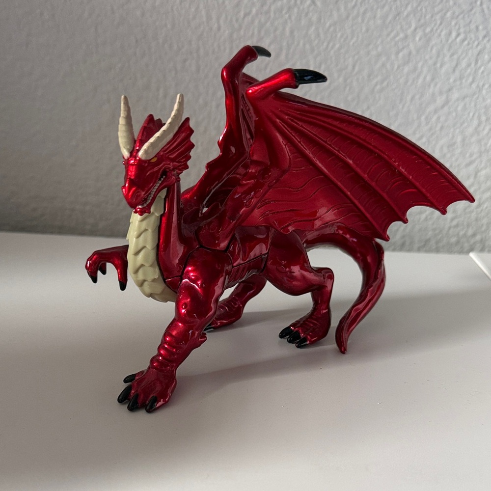Red Dragon Metal Figurine